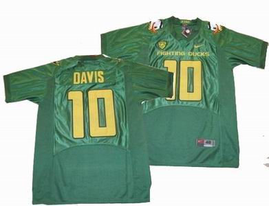 NCAA Oregon Ducks 10 davis green jerseys