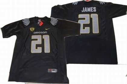 NCAA Oregon Ducks 21 LaMichael James Jersey BLACK