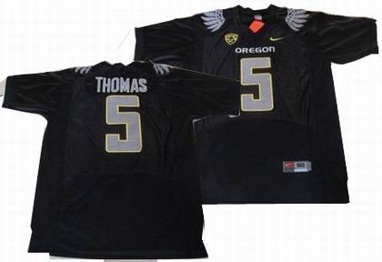 NCAA Oregon Ducks 5 thomas black Jersey