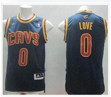 Revolution 30 Cavaliers #0 Kevin Love Navy Blue Stitched NBA Jersey