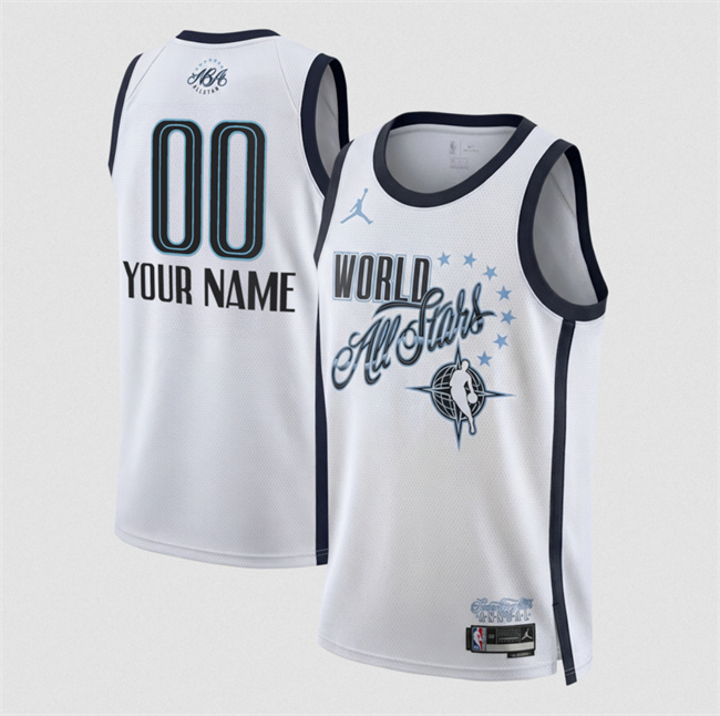 Star Active Player Custom White Stitched Basketball Jersey