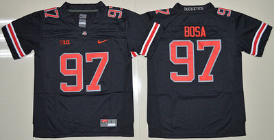 Ohio State Buckeyes #97 Joey Bosa Black(Red No.) Limited Stitched Youth NCAA Jersey