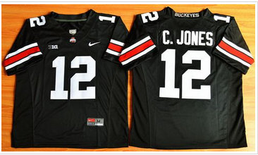 Ohio State Buckeyes #12 Cardale Jones Black Limited Stitched NCAA Jersey