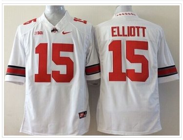 Ohio State Buckeyes #15 Ezekiel Elliott White Limited Stitched NCAA Jersey