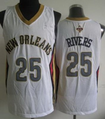 Charlotte Hornets 25 Austin Rivers White Revolution 30 NBA Jerseys