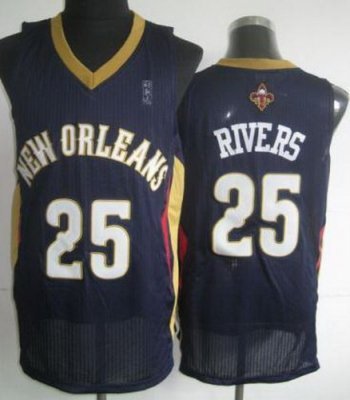 Charlotte Hornets 25 Austin Rivers Blue Revolution 30 NBA Jerseys