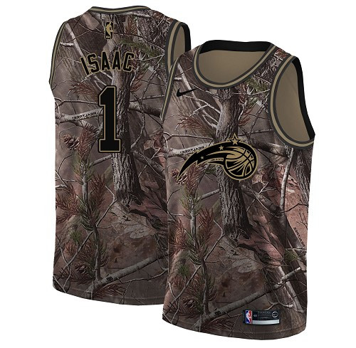 Nike Magic #1 Jonathan Isaac Camo NBA Swingman Realtree Collection Jersey