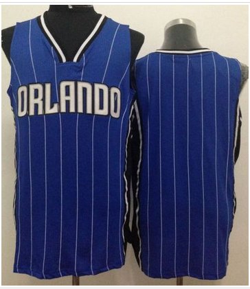 Revolution 30 Orlando Magic Blank Blue Stitched NBA Jersey
