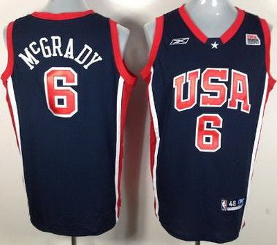 USA Orlando Magic 6 McGrady Blue Basketball Jerseys