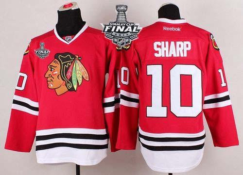 Chicago Blackhawks #10 Patrick Sharp Red With Stanley Cup Finals NHL Jersey