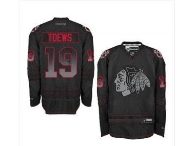 nhl jerseys chicago blackhawks #19 toews black(number black-red)