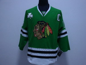 Chicago Blackhawks 19 CAMPBELL green Jersey
