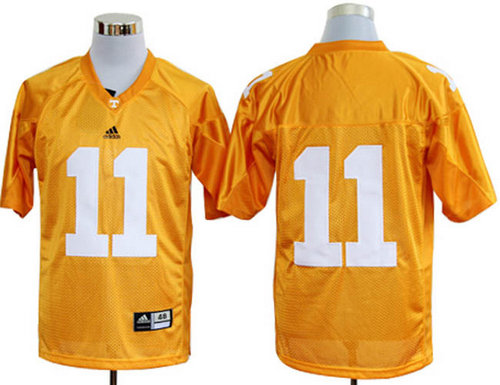 Adidas Tennessee Volunteers Justin Hunter 11 Yellow College Football Jerseys