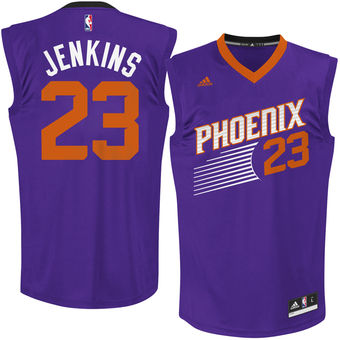 Men's Phoenix Suns John Jenkins adidas Purple Road Replica Jersey