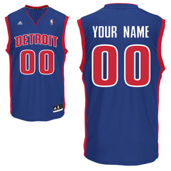adidas Detroit Pistons Custom Replica Road Jersey