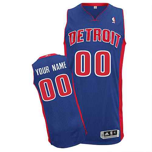Detriot Pistons Custom Blue Road Jersey