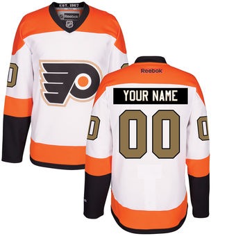 Men's Philadelphia Flyers Reebok White 3rd Premier Custom Jersey