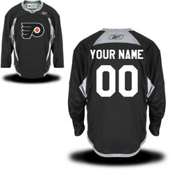 Reebok Philadelphia Flyers Men's Practice Team Custom Jersey - Black