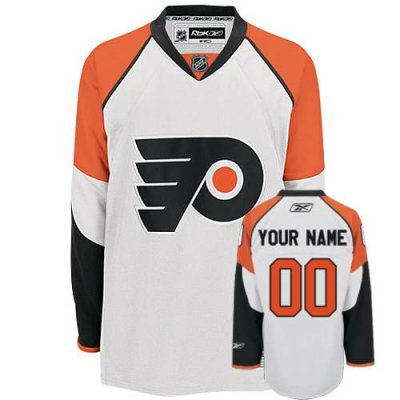 Customized Philadelphia Flyers Jersey White Road Man Jersey