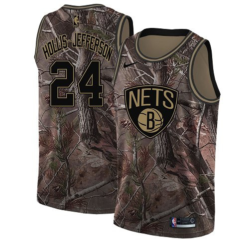 Nike Nets #24 Rondae Hollis-Jefferson Camo NBA Swingman