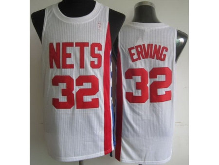 New Jersey Nets 32 Julius Erving White ABA Hardwood Classic Revolution 30 NBA Jerseys