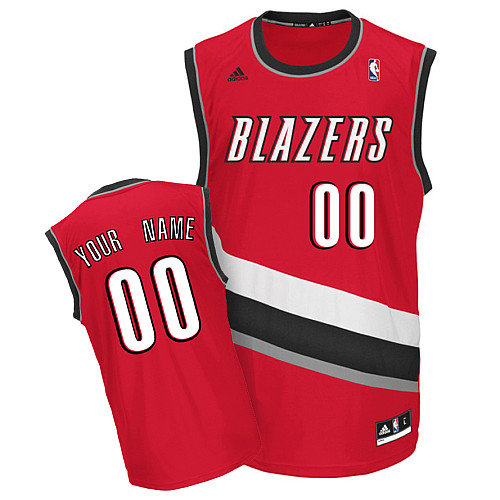 Trail Blazers Personalized Authentic Red Jersey (S-5XL)