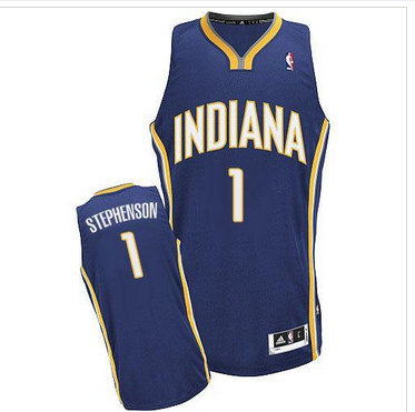 Revolution 30 Indiana Pacers #1 Lance Stephenson Navy Blue Road Stitched NBA Jersey