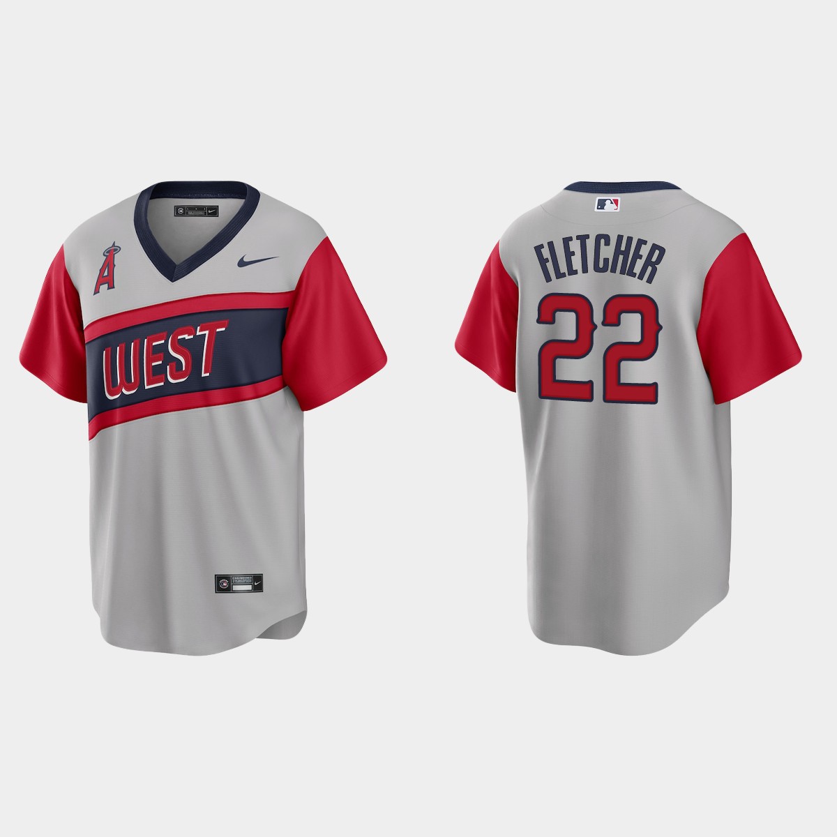 Los Angeles Angels #22 David Fletcher Men's Nike Gray 2021 Little League Classic Game MLB Jersey