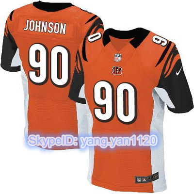 Nike Bengals #90 Michael Johnson Orange Alternate Men's Stitched NFL Elite Jersey