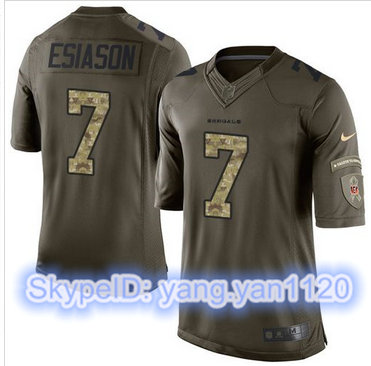 Nike Cincinnati Bengals #7 Boomer Esiason Green Men's Stitched NFL Limited Salute to Service Jersey