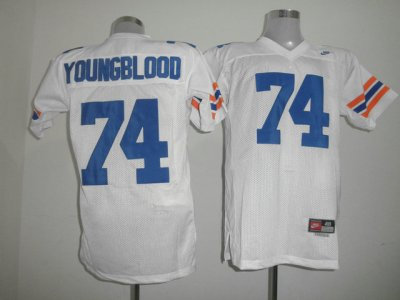 Gators #74 Jack Youngblood White Embroidered NCAA Jersey