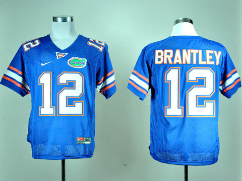 Nike Florida Gators John Brantley 12 Royal Blue College Football Jerseys