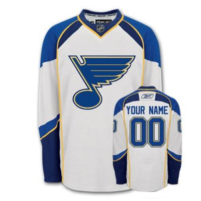 St. Louis Blues Road Custom Jersey