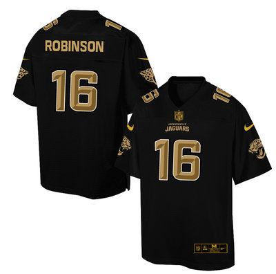 Nike Jaguars #16 Denard Robinson Black Men's NFL Pro Line Fashion Elite Jersey