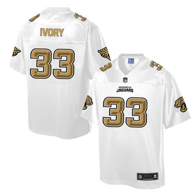 Nike Jaguars #33 Chris Ivory White Men's NFL Pro Line Fashion Elite Jersey