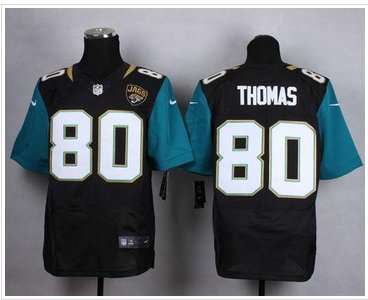 New Jacksonville Jaguars #80 Julius Thomas Black Alternate Men's Stitched NFL Elite Jersey
