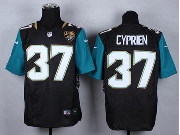 NEW Jacksonville Jaguars #37 John Cyprien Black Alternate NFL Elite Jersey
