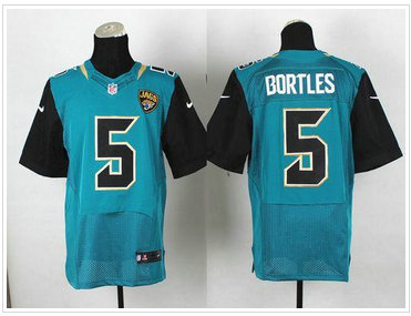 New Jacksonville Jaguars #5 Blake Bortles Teal Green Team Color NFL Elite Jersey