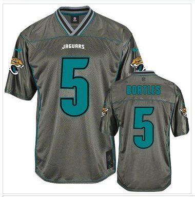 NEW Jacksonville Jaguars #5 Blake Bortles Grey NFL Elite Vapor Jersey