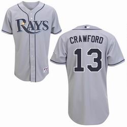 Tampa Bay Rays Carl Crawford 13 Grey