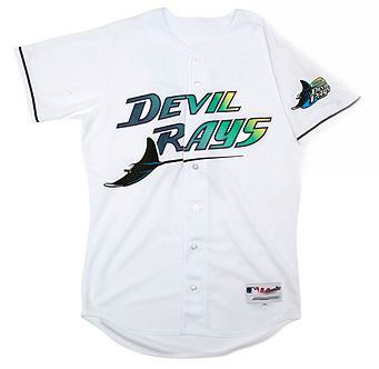 Tampa Bay Rays #13 Crawforo 1998 Turn Back the Clock Home Jersey white