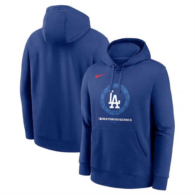 Men's Los Angeles Dodgers Royal 2025 Tokyo Series Pullover Hoodie S