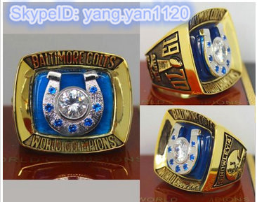 1970 NFL Super Bowl V Baltimore Colts Championship Ring