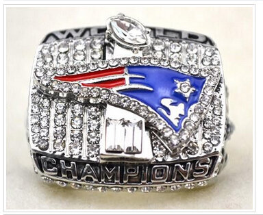 NFL New England Patriots World Champions Silver Ring_1