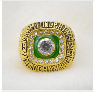 NFL Miami Dolphins World Champions Gold Ring