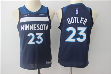 Nike Timberwolves #23 Jimmy Butler Navy Youth Swingman Jersey