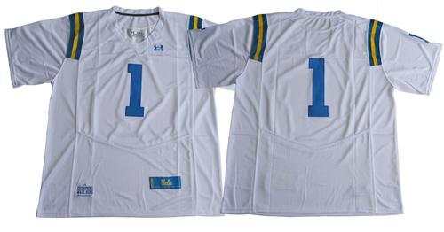 Bruins #1 White Under Armour Premier Stitched NCAA Jersey