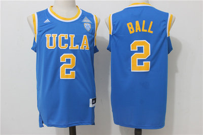 Bruins #2 Lonzo Ball Blue Basketball Stitched NCAA Jersey