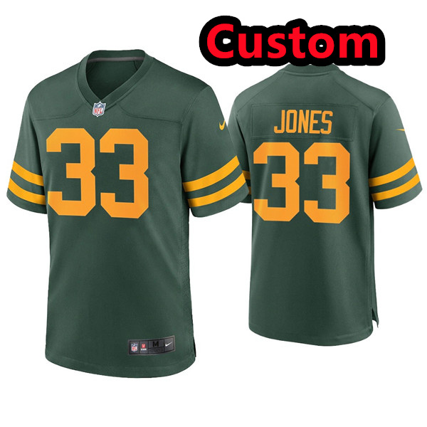 Custom Men's Packers Green Alternate Limited Jersey