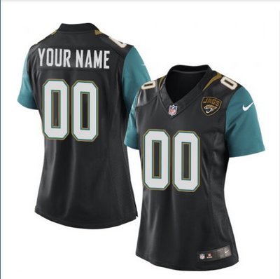 Women's Nike Jacksonville Jaguars Customized Limited Black Alternate NFL Jersey